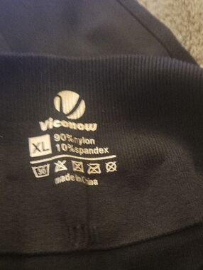 Black Viconow Logo Activewear Top